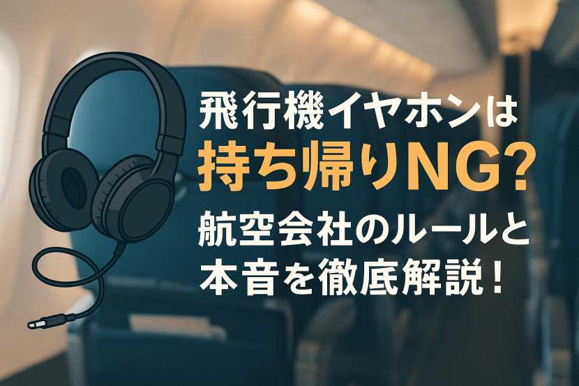 飛行機 イヤホン 持ち帰り